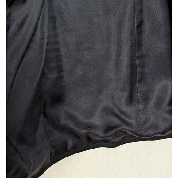 Canali US Sz 44 Black Blazer Men's Office Designer Wool Career Ventless European - Picture 5 of 15